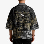 Collingwood Magpies Kimono Urban Graffiti Street Art - Bold Abstract Spray Paint