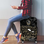 Collingwood Magpies Luggage Cover Urban Graffiti Street Art - Bold Abstract Spray Paint