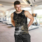 Collingwood Magpies Men Tank Top Urban Graffiti Street Art - Bold Abstract Spray Paint