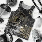 Collingwood Magpies Men Tank Top Urban Graffiti Street Art - Bold Abstract Spray Paint