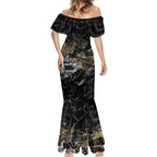 Collingwood Magpies Mermaid Dress Urban Graffiti Street Art - Bold Abstract Spray Paint