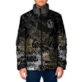 Collingwood Magpies Padded Jacket Urban Graffiti Street Art - Bold Abstract Spray Paint