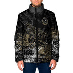Collingwood Magpies Padded Jacket Urban Graffiti Street Art - Bold Abstract Spray Paint