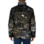 Collingwood Magpies Padded Jacket Urban Graffiti Street Art - Bold Abstract Spray Paint