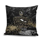 Collingwood Magpies Pillow Cover Urban Graffiti Street Art - Bold Abstract Spray Paint