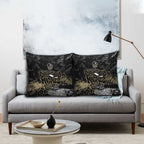 Collingwood Magpies Pillow Cover Urban Graffiti Street Art - Bold Abstract Spray Paint