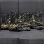 Collingwood Magpies Pillow Cover Urban Graffiti Street Art - Bold Abstract Spray Paint