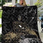 Collingwood Magpies Quilt Urban Graffiti Street Art - Bold Abstract Spray Paint