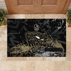 Collingwood Magpies Rubber Doormat Urban Graffiti Street Art - Bold Abstract Spray Paint