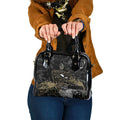 Collingwood Magpies Shoulder Handbag Urban Graffiti Street Art - Bold Abstract Spray Paint