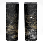 Collingwood Magpies Skinny Tumbler Urban Graffiti Street Art - Bold Abstract Spray Paint