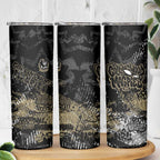 Collingwood Magpies Skinny Tumbler Urban Graffiti Street Art - Bold Abstract Spray Paint