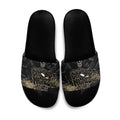Collingwood Magpies Slide Sandals Urban Graffiti Street Art - Bold Abstract Spray Paint