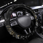 Collingwood Magpies Steering Wheel Cover Urban Graffiti Street Art - Bold Abstract Spray Paint