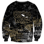 Collingwood Magpies Sweatshirt Urban Graffiti Street Art - Bold Abstract Spray Paint