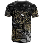 Collingwood Magpies T Shirt Urban Graffiti Street Art - Bold Abstract Spray Paint