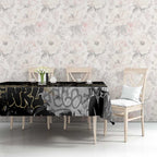 Collingwood Magpies Tablecloth Urban Graffiti Street Art - Bold Abstract Spray Paint