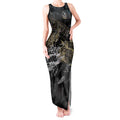 Collingwood Magpies Tank Maxi Dress Urban Graffiti Street Art - Bold Abstract Spray Paint
