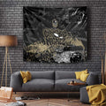Collingwood Magpies Tapestry Urban Graffiti Street Art - Bold Abstract Spray Paint