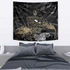Collingwood Magpies Tapestry Urban Graffiti Street Art - Bold Abstract Spray Paint