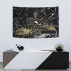 Collingwood Magpies Tapestry Urban Graffiti Street Art - Bold Abstract Spray Paint