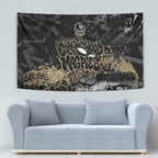 Collingwood Magpies Tapestry Urban Graffiti Street Art - Bold Abstract Spray Paint