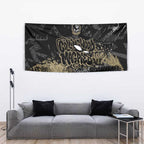 Collingwood Magpies Tapestry Urban Graffiti Street Art - Bold Abstract Spray Paint