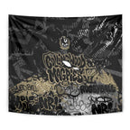 Collingwood Magpies Tapestry Urban Graffiti Street Art - Bold Abstract Spray Paint