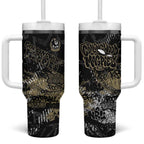 Collingwood Magpies Tumbler With Handle Urban Graffiti Street Art - Bold Abstract Spray Paint