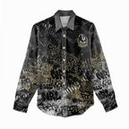 Collingwood Magpies Women Casual Shirt Urban Graffiti Street Art - Bold Abstract Spray Paint