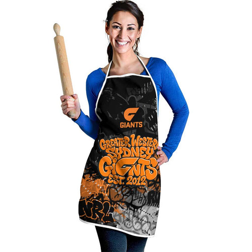 Greater Western Sydney Giants Apron Urban Graffiti Street Art - Bold Abstract Spray Paint