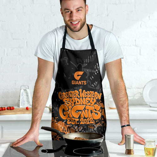 Greater Western Sydney Giants Apron Urban Graffiti Street Art - Bold Abstract Spray Paint