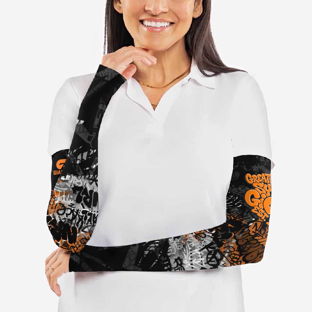 Greater Western Sydney Giants Arm Sleeves Urban Graffiti Street Art - Bold Abstract Spray Paint