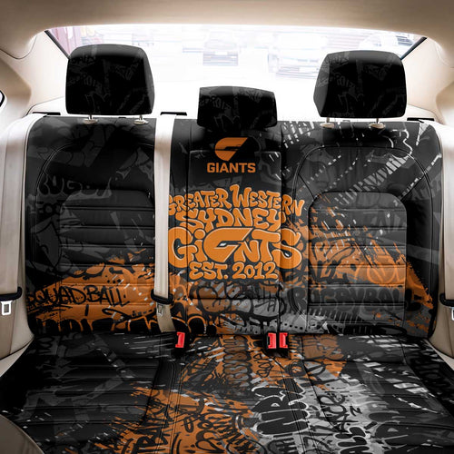 Greater Western Sydney Giants Back Car Seat Cover Urban Graffiti Street Art - Bold Abstract Spray Paint
