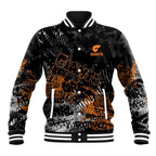 Greater Western Sydney Giants Baseball Jacket Urban Graffiti Street Art - Bold Abstract Spray Paint