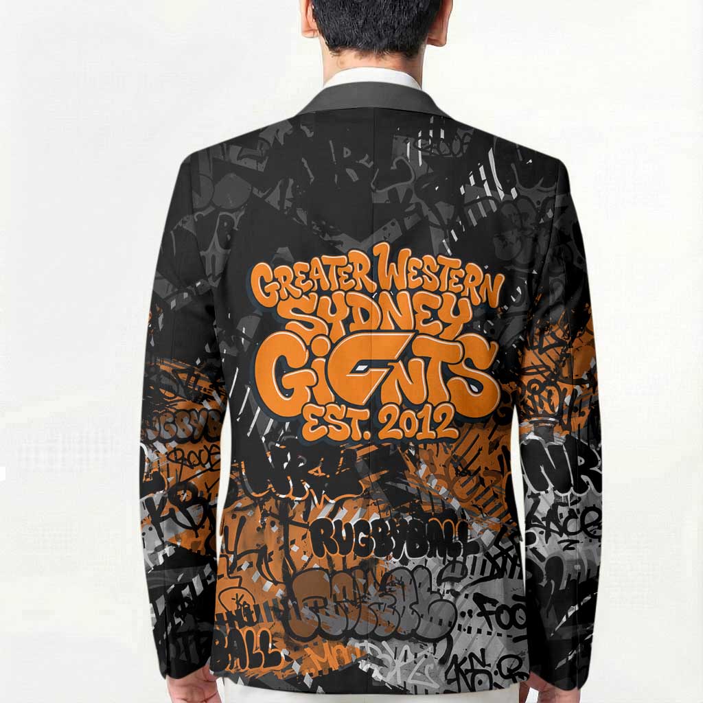 Greater Western Sydney Giants Blazer Urban Graffiti Street Art - Bold Abstract Spray Paint