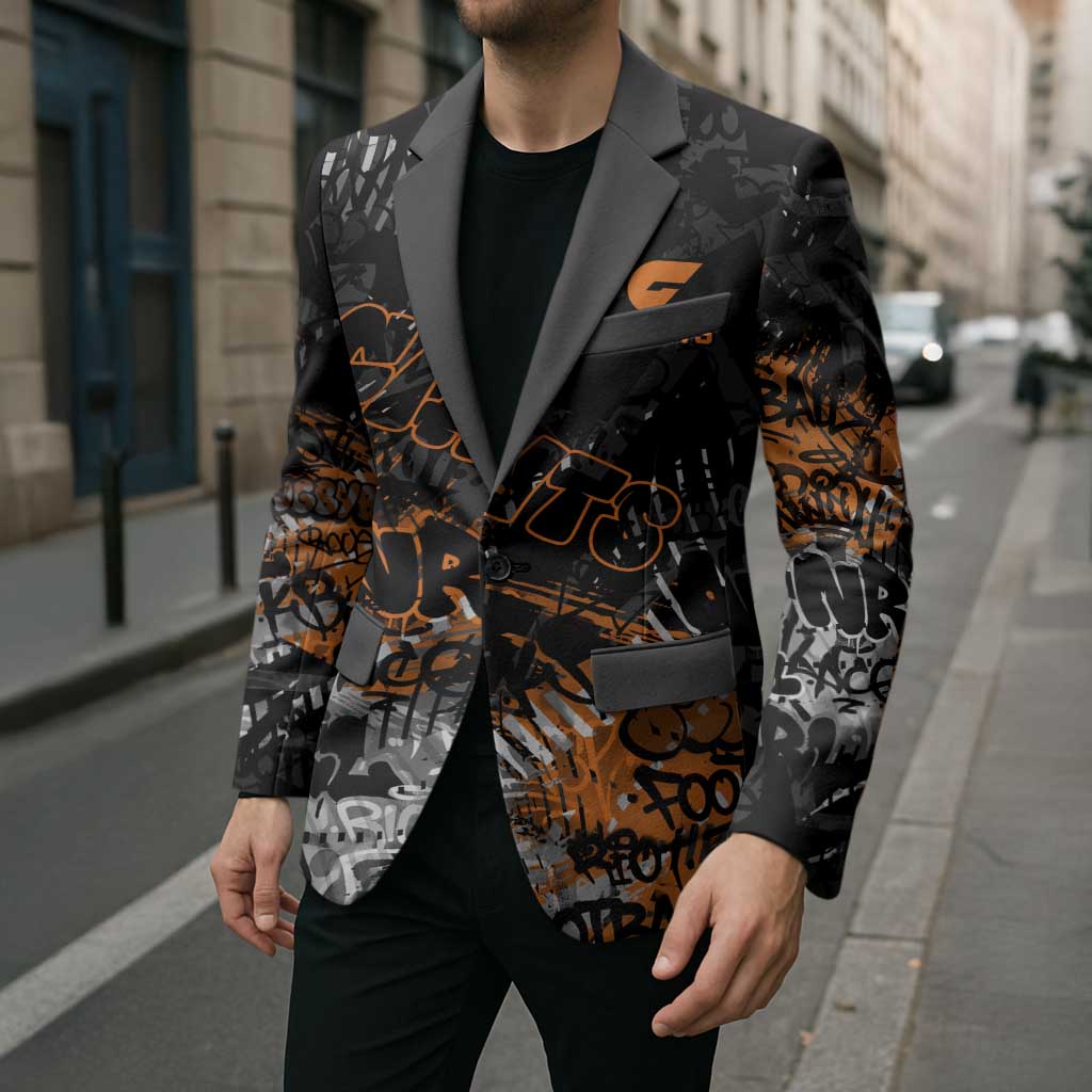 Greater Western Sydney Giants Blazer Urban Graffiti Street Art - Bold Abstract Spray Paint