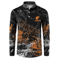 Greater Western Sydney Giants Button Sweatshirt Urban Graffiti Street Art - Bold Abstract Spray Paint