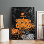 Greater Western Sydney Giants Canvas Wall Art Urban Graffiti Street Art - Bold Abstract Spray Paint