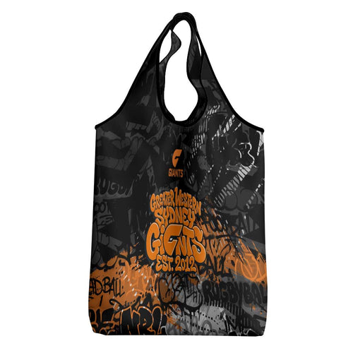 Greater Western Sydney Giants Grocery Bag Urban Graffiti Street Art - Bold Abstract Spray Paint