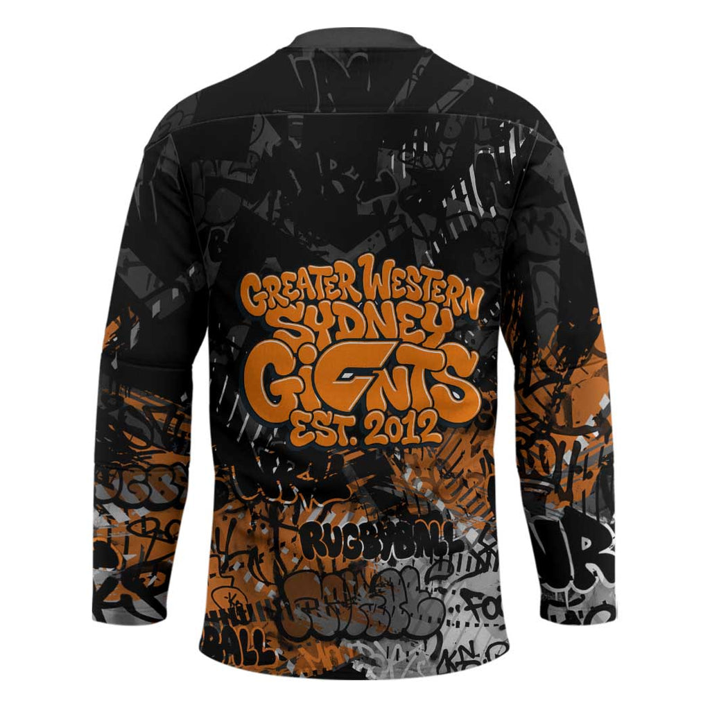 Greater Western Sydney Giants Hockey Jersey Urban Graffiti Street Art - Bold Abstract Spray Paint
