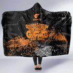 Greater Western Sydney Giants Hooded Blanket Urban Graffiti Street Art - Bold Abstract Spray Paint