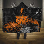 Greater Western Sydney Giants Hooded Blanket Urban Graffiti Street Art - Bold Abstract Spray Paint