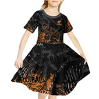 Greater Western Sydney Giants Kid Short Sleeve Dress Urban Graffiti Street Art - Bold Abstract Spray Paint