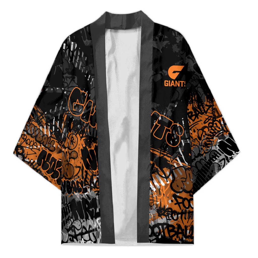Greater Western Sydney Giants Kimono Urban Graffiti Street Art - Bold Abstract Spray Paint