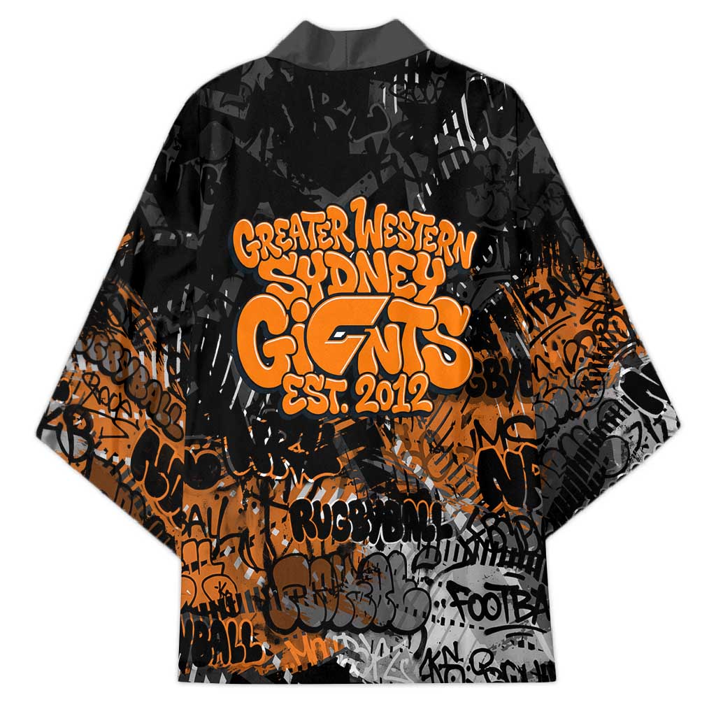 Greater Western Sydney Giants Kimono Urban Graffiti Street Art - Bold Abstract Spray Paint
