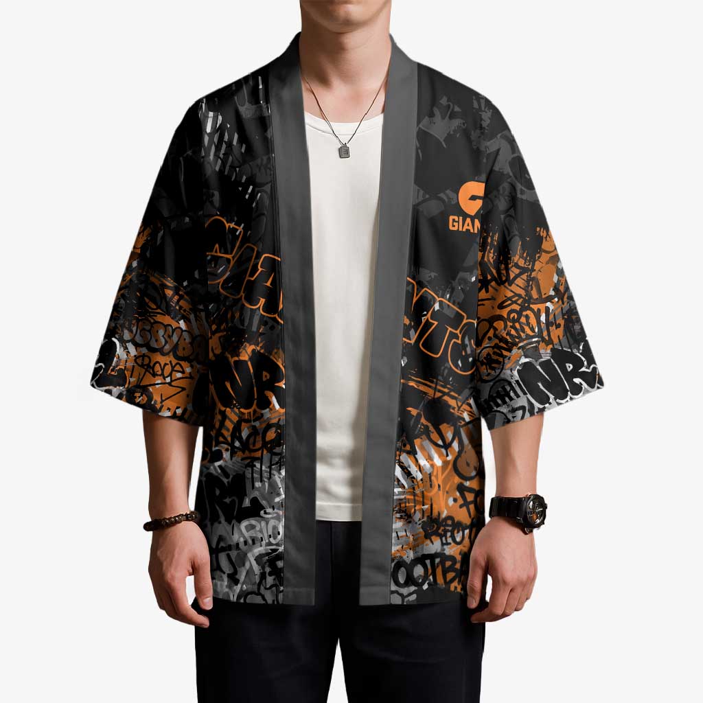 Greater Western Sydney Giants Kimono Urban Graffiti Street Art - Bold Abstract Spray Paint