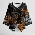 Greater Western Sydney Giants Kimono Sleeve Blouse Urban Graffiti Street Art - Bold Abstract Spray Paint
