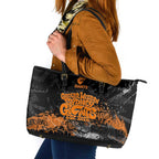 Greater Western Sydney Giants Leather Tote Bag Urban Graffiti Street Art - Bold Abstract Spray Paint