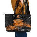 Greater Western Sydney Giants Leather Tote Bag Urban Graffiti Street Art - Bold Abstract Spray Paint